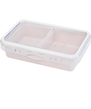 【当商品送料無料】push&push ランチボックス 800ml 通販 弁当箱 お弁当箱 仕切り付き フードコンテナ 保存容器 1段 一段