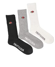 【当商品送料無料】fruit of the loom ソックス メンズ 3足セット ロング 通販 靴下 くつした くつ下 メンズソックス メンズ靴下