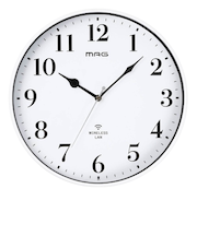 【当商品送料無料】MAG マグ 掛時計 無線LAN 通販 掛け時計 連続秒針 ネット接続 時計 無線LAN掛け時計 壁掛け時計 無線LAN時計