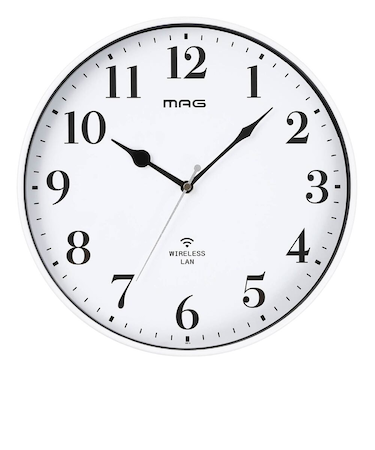 【当商品送料無料】MAG マグ 掛時計 無線LAN 通販 掛け時計 連続秒針 ネット接続 時計 無線LAN掛け時計 壁掛け時計 無線LAN時計