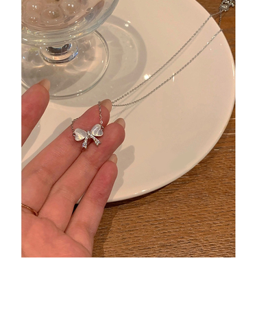 【当商品送料無料】ネックレス レディース シンプル 通販 ペンダント ジュエリー レディースアクセサリー シルバー リボン 大人 おしゃれ 可愛い