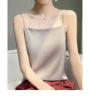 【当商品送料無料】キャミソール カップなし 通販 サテン キャミ サテンキャミ さらさら 透けにくい レディース トップス インナー 大人 かわいい