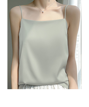 【当商品送料無料】キャミソール カップなし 通販 サテン キャミ サテンキャミ さらさら 透けにくい レディース トップス インナー 大人 かわいい