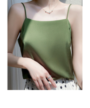 【当商品送料無料】キャミソール カップなし 通販 サテン キャミ サテンキャミ さらさら 透けにくい レディース トップス インナー 大人 かわいい