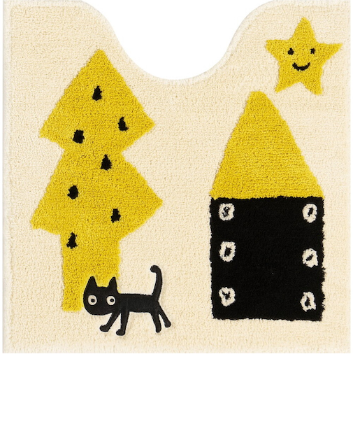 【当商品送料無料】トイレマット 洗える 通販 トイレ用マット トイレ マット おしゃれ 60×60 アツコマタノ ブランド atsuko