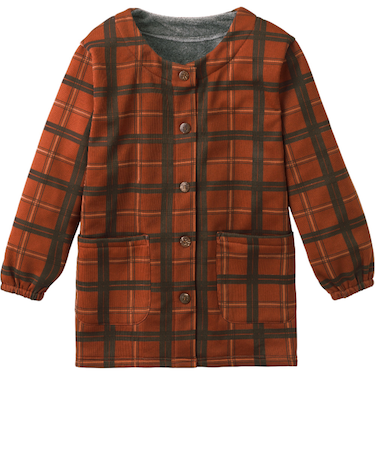 【当商品送料無料】割烹着 暖かい 裏起毛 通販 かっぽう着 スモック 前開き 大人 エプロン レディース 長袖 袖付き あったか 秋 冬 秋冬 防寒