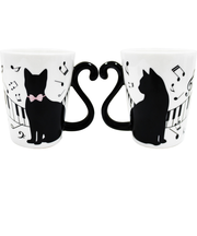 【当商品送料無料】マグカップ ペア 通販 ペアマグカップ マグ カップ 猫 黒猫 ネコ コップ 300ml コーヒーカップ ツインマグ セット ねこ