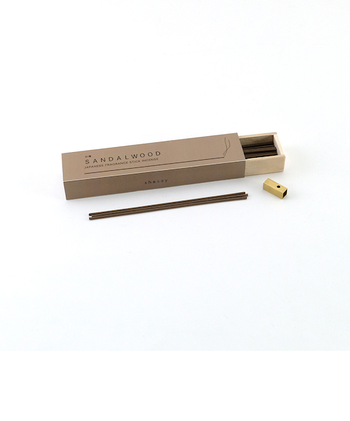 【当商品送料無料】お香 ロング 通販 日本製 スティック 香立て付き 香立て 真鍮 shesay シセイ アロマ インセンス ロングタイプ