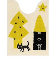 【当商品送料無料】トイレマット ロング おしゃれ 通販 トイレ用マット トイレ マット 洗える 80×60 アツコマタノ ブランド atsuko