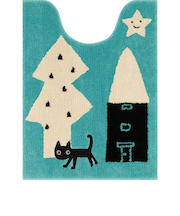 【当商品送料無料】トイレマット ロング おしゃれ 通販 トイレ用マット トイレ マット 洗える 80×60 アツコマタノ ブランド atsuko