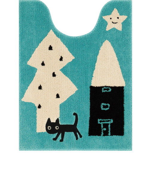 【当商品送料無料】トイレマット ロング おしゃれ 通販 トイレ用マット トイレ マット 洗える 80×60 アツコマタノ ブランド atsuko