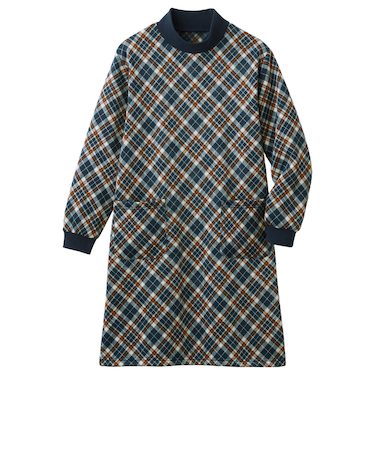 【当商品送料無料】チュニック 長袖 裏起毛 通販 ロングチュニック 長袖チュニック レディース 割烹着 かぶるだけ かっぽう着 ワンピース エプロン