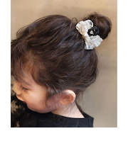 【当商品送料無料】Rora ヘアクリップ キッズ 通販 クレア ヘアークリップ 髪どめ 髪留め ヘアアクセサリー 髪飾り リボン パール 子供