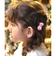 【当商品送料無料】Rora ヘアクリップ キッズ 2個セット 通販 ローズメル お花 フラワー ラインストーン ヘアークリップ 髪どめ 髪留め