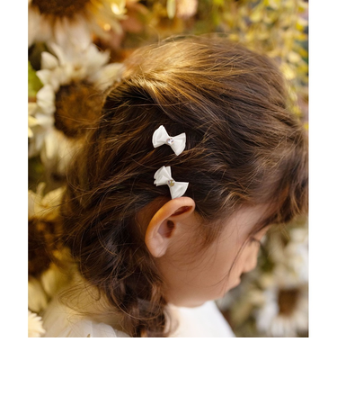 【当商品送料無料】Rora ヘアクリップ キッズ 2個セット 通販 メロディア ミニ ラインストーン ヘアークリップ 髪どめ 髪留め