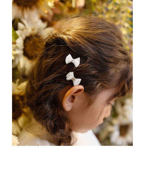 【当商品送料無料】Rora ヘアクリップ キッズ 2個セット 通販 メロディア ミニ ラインストーン ヘアークリップ 髪どめ 髪留め