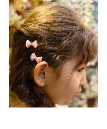 【当商品送料無料】Rora ヘアクリップ キッズ 2個セット 通販 メロディア ミニ ラインストーン ヘアークリップ 髪どめ 髪留め