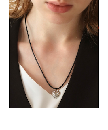 【当商品送料無料】ネックレス ハート 通販 ハートネックレス ペンダント レディース アクセサリー ビジューハート ラインストーン アクセ