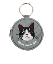 【当商品送料無料】ポーチ 小さめ かわいい 通販 アニマル刺繍丸ポーチ 小物入れ 財布 代わり コインケース ミニポーチ イヤホン 小銭入れ