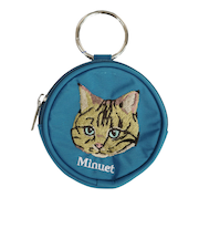 【当商品送料無料】ポーチ 小さめ かわいい 通販 アニマル刺繍丸ポーチ 小物入れ 財布 代わり コインケース ミニポーチ イヤホン 小銭入れ