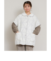 【当商品送料無料】ブランケットローブ ショート丈 通販 ローブ ブランケット レディース 前開き フロントボタン ルームウェア 暖かい ふわふわ