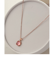 【当商品送料無料】ネックレス レディース ピンクゴールド 通販 ペンダント 首飾り アクセサリー ジュエリー ストーン シンプル 大人 かわいい
