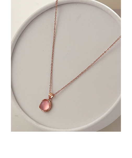 【当商品送料無料】ネックレス レディース ピンクゴールド 通販 ペンダント 首飾り アクセサリー ジュエリー ストーン シンプル 大人 かわいい