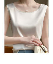 【当商品送料無料】タンクトップ レディース ゆったり 通販 ノースリーブ さらさら ラウンドネック トップス インナー 大人 かわいい きれいめ