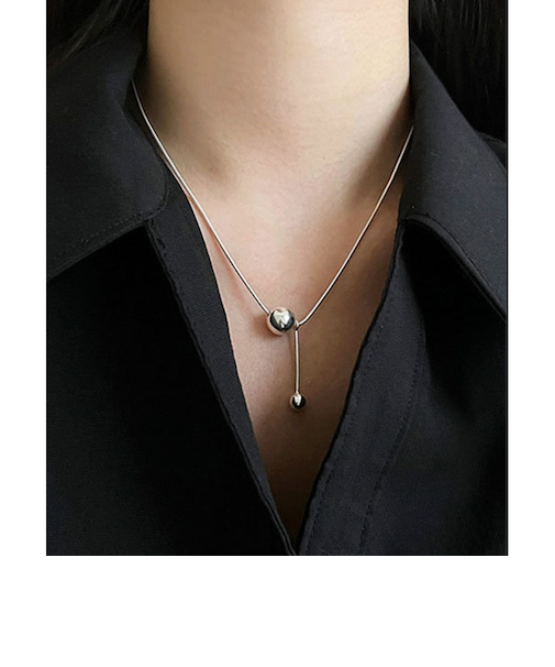 【当商品送料無料】ネックレス レディース シルバー 通販 ペンダント 首飾り アクセサリー ジュエリー ボール シンプル 大人 かわいい おしゃれ