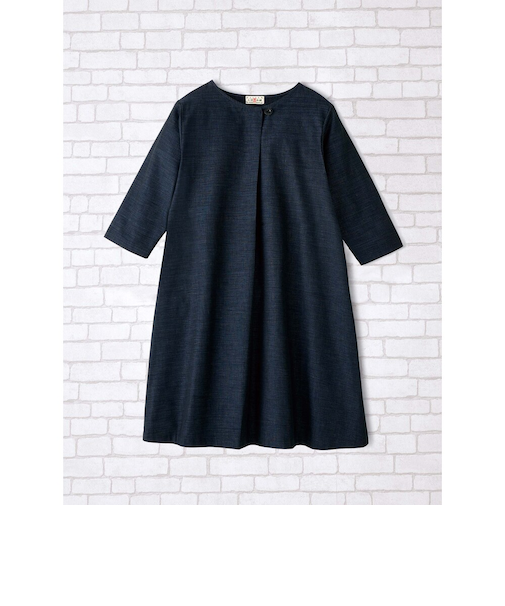 【当商品送料無料】チュニック ワンピース 大人 通販 チュニックワンピース 日本製 プルオーバー レディース 7分袖 トップス Aライン ゆったり