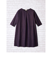 【当商品送料無料】チュニック ワンピース 大人 通販 チュニックワンピース 日本製 プルオーバー レディース 7分袖 トップス Aライン ゆったり