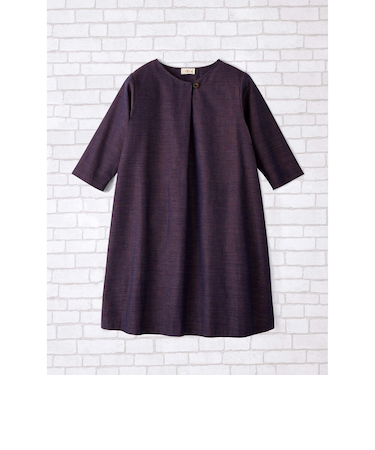 【当商品送料無料】チュニック ワンピース 大人 通販 チュニックワンピース 日本製 プルオーバー レディース 7分袖 トップス Aライン ゆったり