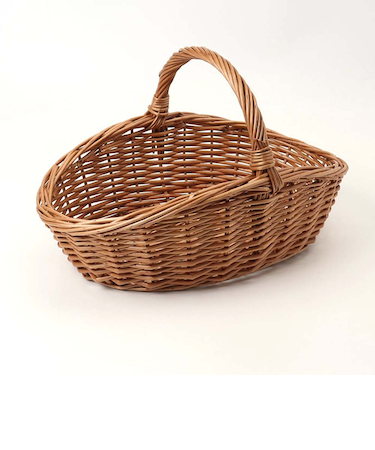 【当商品送料無料】かご カゴ バスケット 持ち手つき 通販 籠 一本手 容器 収納 収納ケース 小物入れ 収納かご 小さめ 持ち手 ハンドル付き