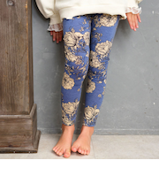 【当商品送料無料】Rora 子供服 レギンス 通販 ロザミア スパッツ パンツ ズボン 花柄 女の子 女子 子供 こども 子ども 10分丈 十分丈