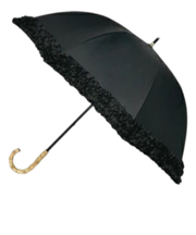 【当商品送料無料】長傘 晴雨兼用 通販 pink trick ピンクトリック 日傘 フリル傘 ミニフリル傘 おしゃれ かわいい 竹製ハンドル 軽量