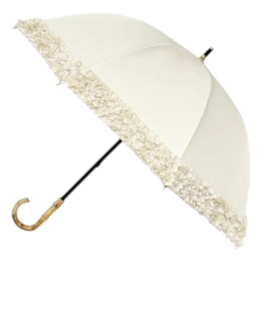 【当商品送料無料】長傘 晴雨兼用 通販 pink trick ピンクトリック 日傘 フリル傘 ミニフリル傘 おしゃれ かわいい 竹製ハンドル 軽量