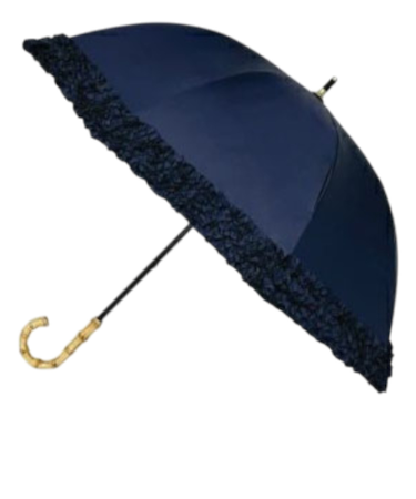 【当商品送料無料】長傘 晴雨兼用 通販 pink trick ピンクトリック 日傘 フリル傘 ミニフリル傘 おしゃれ かわいい 竹製ハンドル 軽量