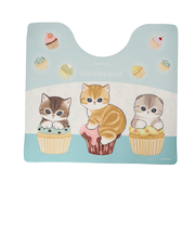 【当商品送料無料】PVC トイレマット 拭ける 通販 トイレ マット 拭けるトイレマット 抗菌 防臭 モフサンド mofusand キャラクター