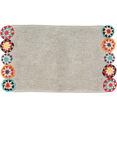 【当商品送料無料】マット おしゃれ 玄関マット 通販 クロシェ編み バスマット インテリアマット かわいい トイレマット エスニック レトロ