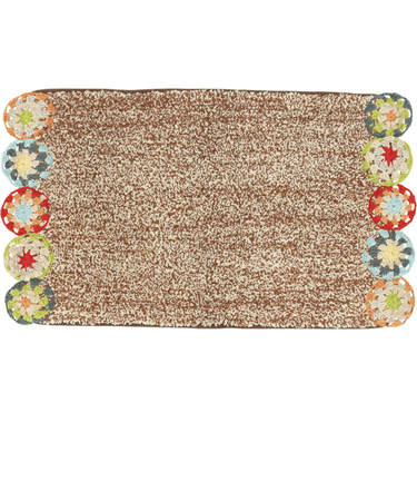 【当商品送料無料】マット おしゃれ 玄関マット 通販 クロシェ編み バスマット インテリアマット かわいい トイレマット エスニック レトロ