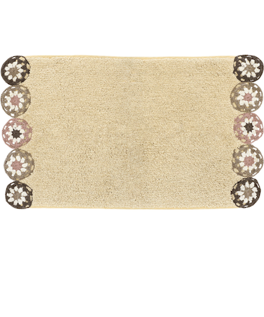 【当商品送料無料】マット おしゃれ 玄関マット 通販 クロシェ編み バスマット インテリアマット かわいい トイレマット エスニック レトロ