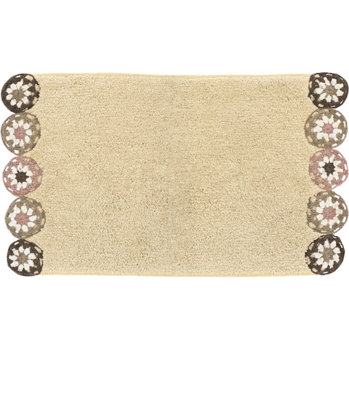 【当商品送料無料】マット おしゃれ 玄関マット 通販 クロシェ編み バスマット インテリアマット かわいい トイレマット エスニック レトロ