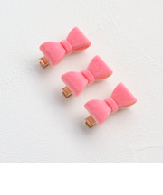 【当商品送料無料】Rora ヘアクリップ キッズ 3個セット 通販 ひな ヘアークリップ 髪どめ 髪留め ヘアアクセサリー 髪飾り リボン ミニ