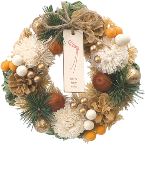 当商品送料無料】お正月 リース S 通販 玄関リース 冬 玄関 飾り S