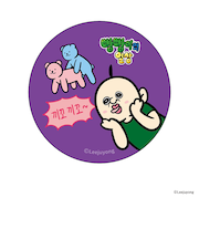 【当商品送料無料】パンパンくんの日常 グッズ 通販 ぱんぱんくん 韓国 缶バッジ まじかる百貨店缶バッジ 4947864071431 缶バッチ