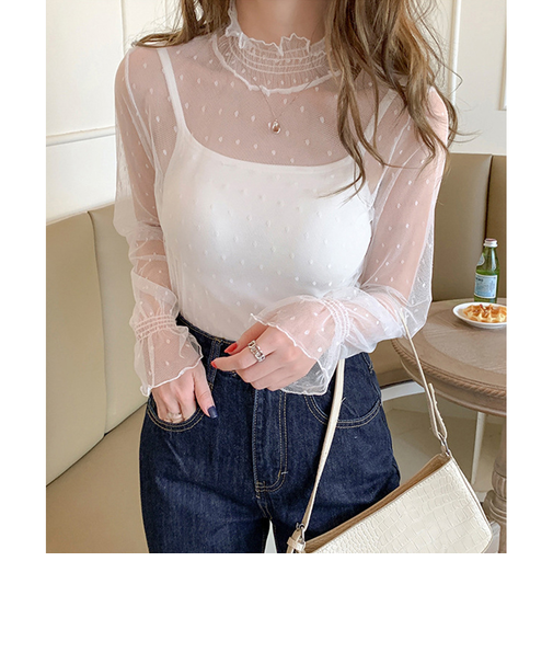 【当商品送料無料】シアートップス 長袖 通販 シアー カットソー シアーブラウス チュールブラウス チュール インナー 透け シースルー