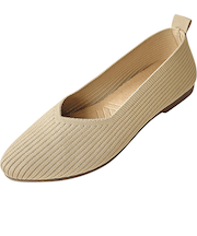 【当商品送料無料】ニットパンプス 痛くない 通販 ニット シューズ パンプス フラットシューズ ぺたんこ レディース靴 コンフォートシューズ