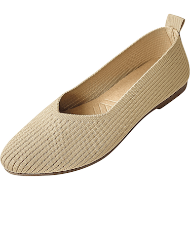 【当商品送料無料】ニットパンプス 痛くない 通販 ニット シューズ パンプス フラットシューズ ぺたんこ レディース靴 コンフォートシューズ