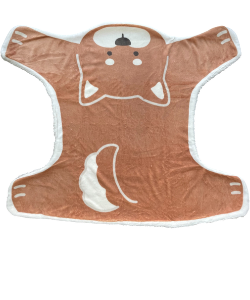 【当商品送料無料】ブランケット ひざ掛け かわいい 通販 犬のかたちブランケット 膝掛け ミニ 毛布 犬 いぬ グッズ 薄手 膝掛 形 型 ひざかけ