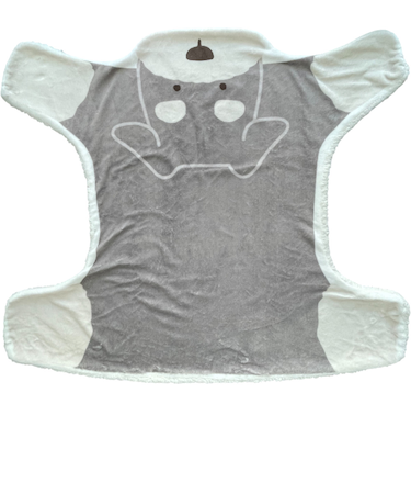 【当商品送料無料】ブランケット ひざ掛け かわいい 通販 犬のかたちブランケット 膝掛け ミニ 毛布 犬 いぬ グッズ 薄手 膝掛 形 型 ひざかけ